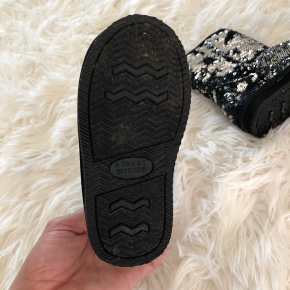 Stuart Weitzman Flip Sequin Boots - Picture 6 of 6
